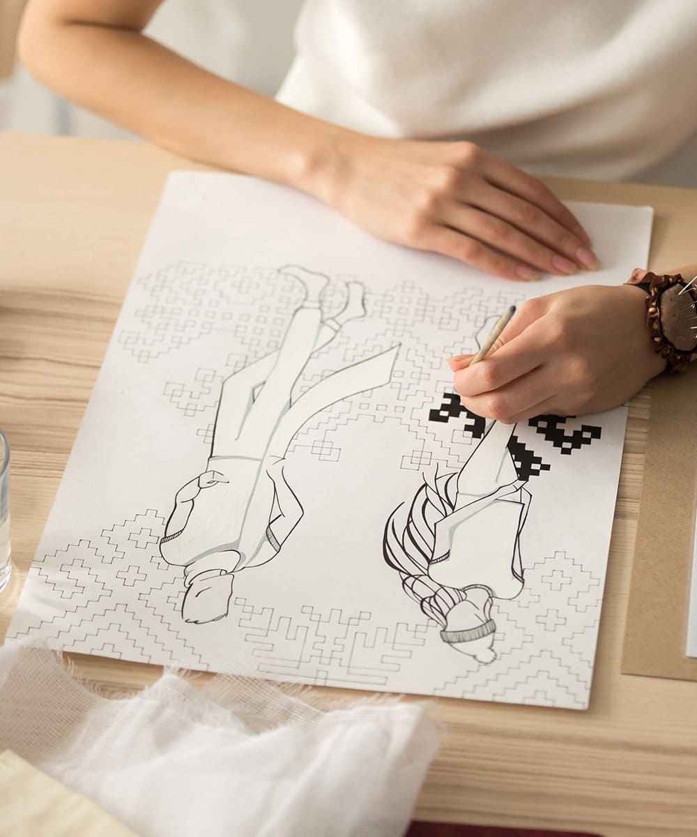 fashion designer workspace